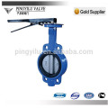 Cast iron wafer type centerline pn10 pn16 butterfly valve dimensions